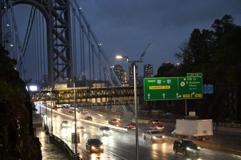 Driver found with apparent gunshot wound on George Washington Bridge, officials say