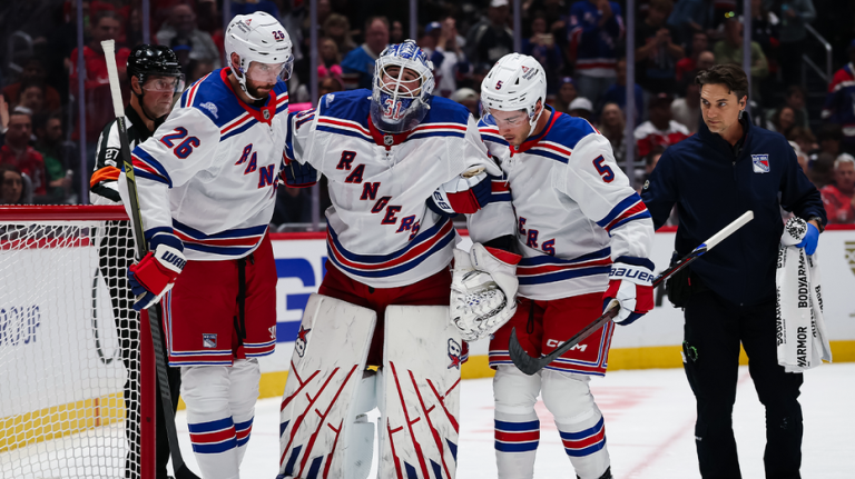 An NYC Curse: Rangers top goalie dragged off ice as New York sports nightmare deepens